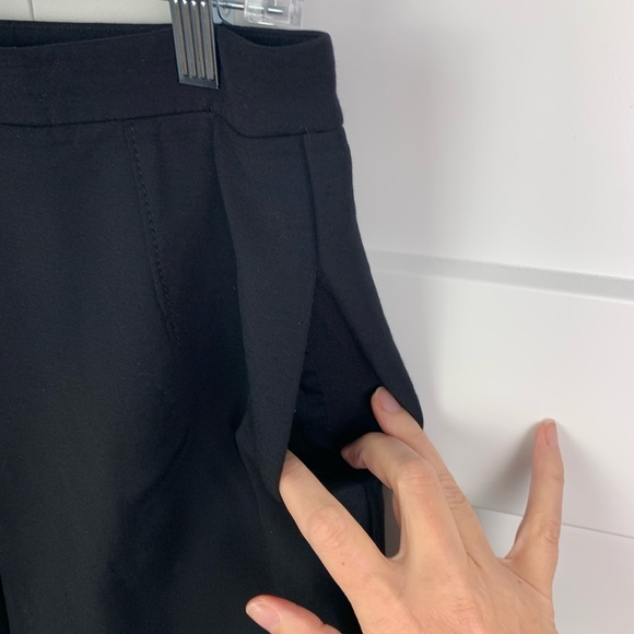 VINCE Size 6 Inverted Front Pleat Black Mini Skirt Preppy School Girl Pockets - Picture 6 of 6